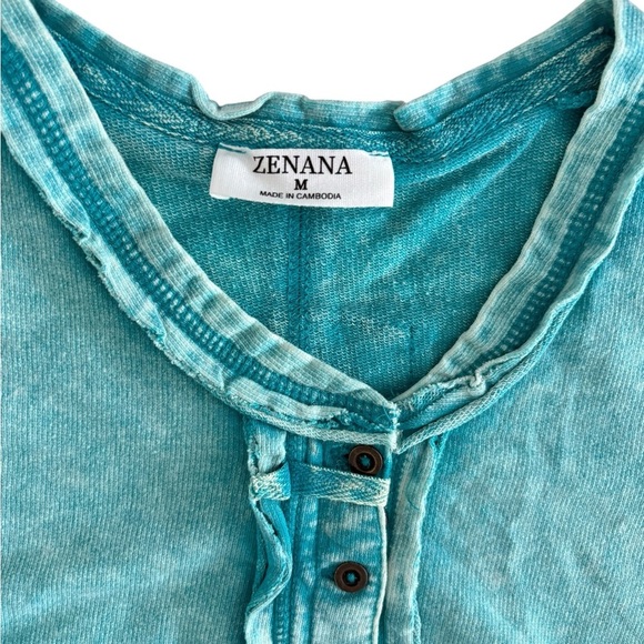 Zenana Outfitters Teal Button-Down Top (NWOT) - Picture 4 of 9